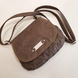 RELIC faux leather crossbody purse brown